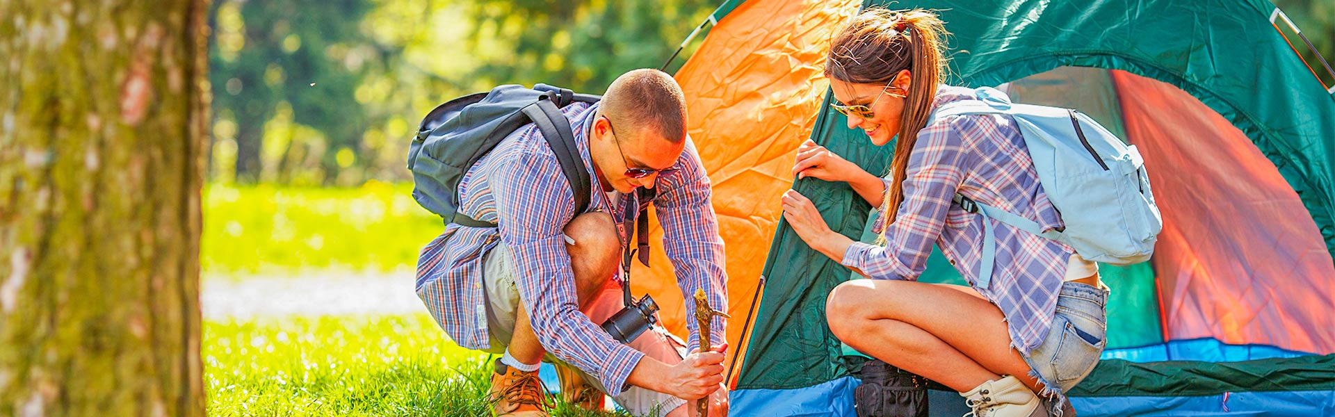 tent pitch camping cauteret