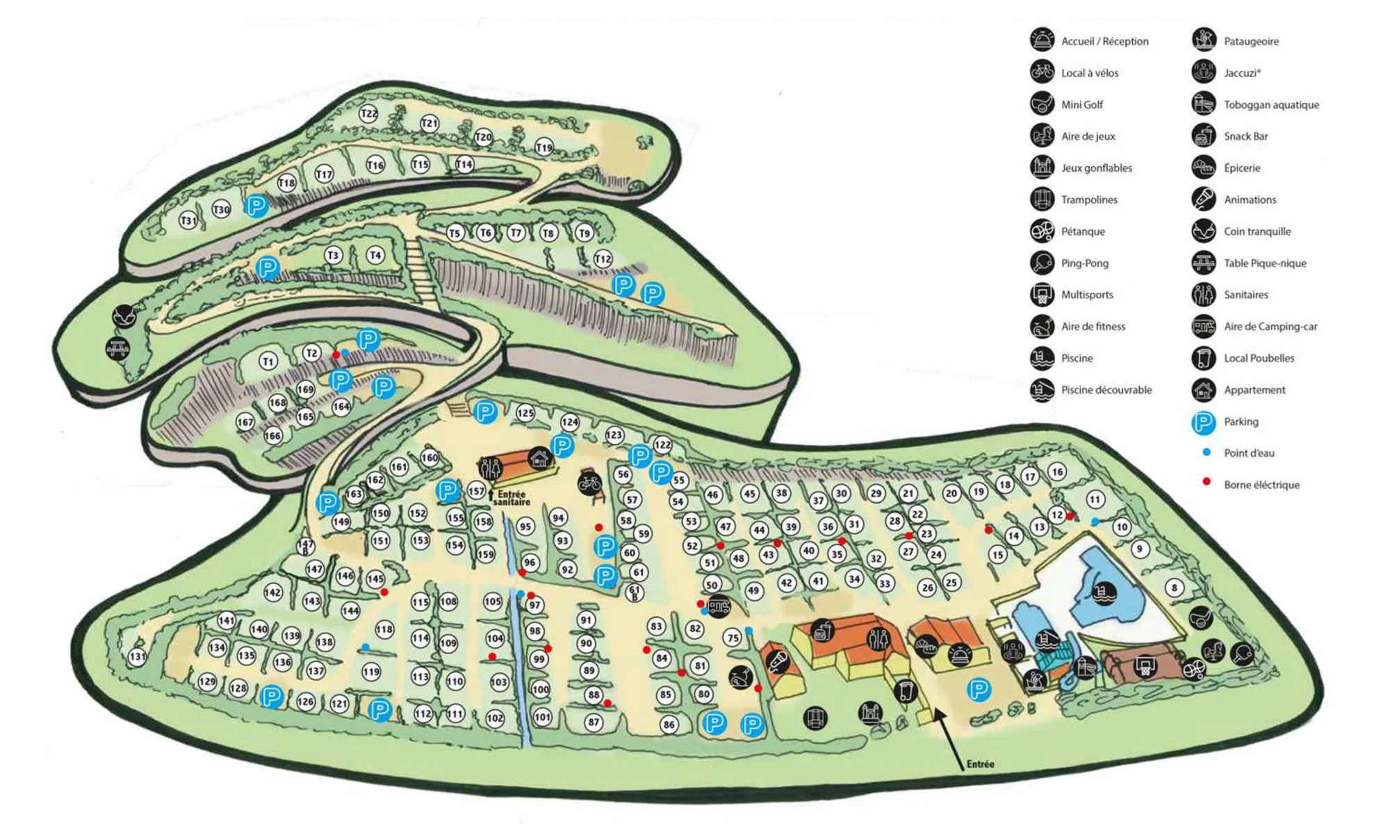 Map of the campsite